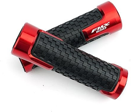 SCUUBE Lenkerstecker Für Honda FMX 650 Supermoto 2005-2010 2011 2012 Motorrad Zubehör Handgriffe Griff Bar Anti-Skid (Farbe : Rot)