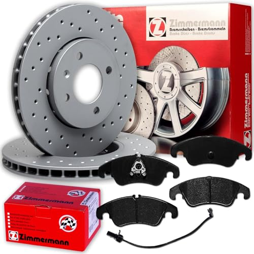 Zimmermann Sport Bremsscheiben 345mm + Beläge vorne für A6 C7 4G A7 4G