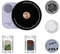 Auto Lufterfrischer Plattenspieler Clip drehbarer Auto Lüftungsduft Diffusor Clip Retro Auto Innendekoration mit 3 Scheiben Pads für Auto Musikfans Geschenke
