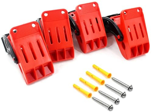 Fußmatten-Clips für Autowaschanlage, Strapazierfähige Mattenklemmen,4 Auto-Bodenmatten, Clip-Reinigungsclip Hilfsclip, rutschfeste Automatten-Aufhänger aus Edelstahl, Automattenhalter zur Wandmontage