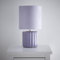 Zoe Lilac Ceramic Table Lamp with Matching Velvet Shade