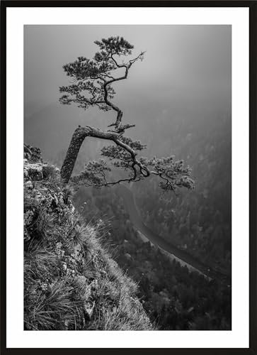 HUBDECO Bild Wanddekoration Poster - Hochwertiges Poster gedruckt auf 200g/m2 Posterpapier - Tolle Zimmerdekoration - Schlafzimmer Bilder - Ohne Ramen - 40x30cm - Pieniny Berge 1