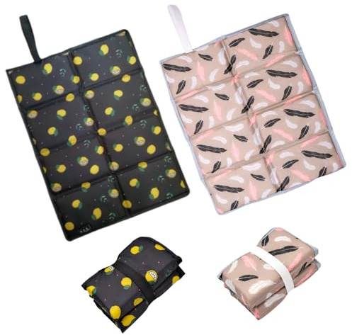 2 Stück Sitzkissen Outdoor Faltbares, Tragbare Wasserdicht Sitzkissen Outdoor Kinder Sitzkissen Sitzunterlage Sitzmatte für Garten Camping Picknick