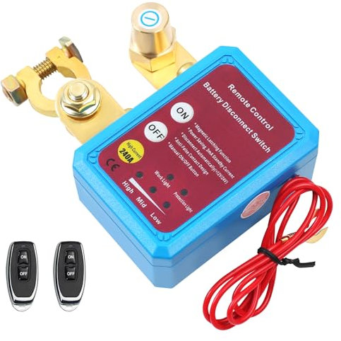12V 240A Drahtloser Ferngesteuerter Auto Trennschalter, Remote Batterie Trennschalter, Batterie Kill Switch, Anti-Diebstahl Auto-Trennrelais für Auto, RV, ATV