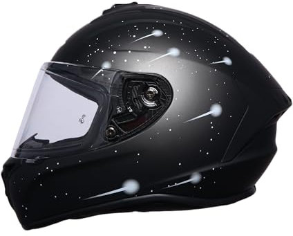 PROANTI Motorradhelm Integralhelm aerodynamischer Motorrad Helm mit kratzfestem Visier und Pinlock-Vorbereitung - L