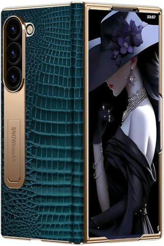 SNOWtreeAA Étui en Cuir pour Samsung Galaxy Z Fold5. Coque pour Samsung Galaxy Z Fold 5. Housse à Charnière en Cuir pour Téléphone. Cas de Téléphone Portable
