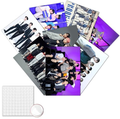 GTOTd Kpop Wall Poster (8 Pack with Wall Collage Kit) 29 x 42cm Singer Star Merch Unframed Version HD Printing Coated Poster for Living Room Bedroom Club Wall Art Decor