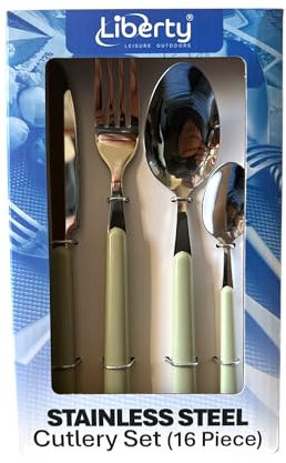 Liberty Leisure 16 Piece Cutlery Set (Cream)