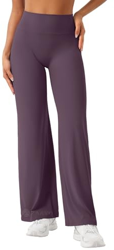 ZAAYO Nahtlose Straight Leggings Damen Flared Legging Yoga Hosen Gym Pant