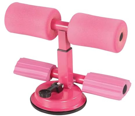 Bauch-Curl-Trainer – Sit-up-Stange mit Saugnapf für Anfänger und Sportler | Robuste Stahl- und Schaumstoffkonstruktion mit für Fitnessstudio, Wohnung undd Fitnesstraining