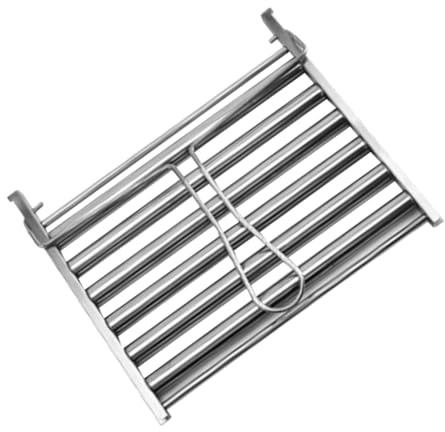 Sewroro Edelstahl Wurstrollenhalter mit Abnehmbarem Griff Rollrost für Outdoor Grill und Camping Spülmaschinengeeignet Hitzebeständig