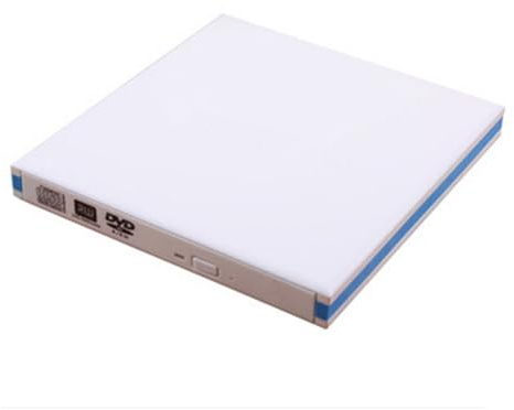 Lecteur graveur Blu-Ray USB 3.0 CD DVD Lecteur Blu-Ray Externe Rapide et Pratique(Blanc)