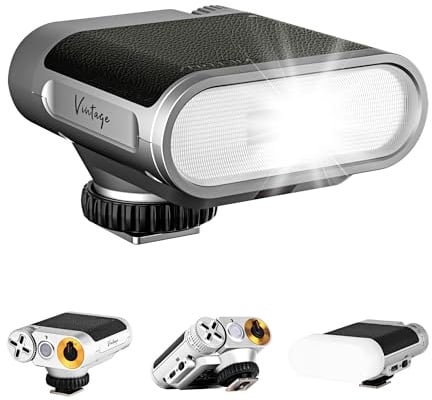 VILTROX Z1+ Camera Mini Flash Speedlite, GN12 6500K Hot Shoe Camera Flash Light with 7 Levels, S1/S2 Optical Control, Detachable Softbox Compatible with Canon Fuji Nikon Panasonic Olympus Cameras