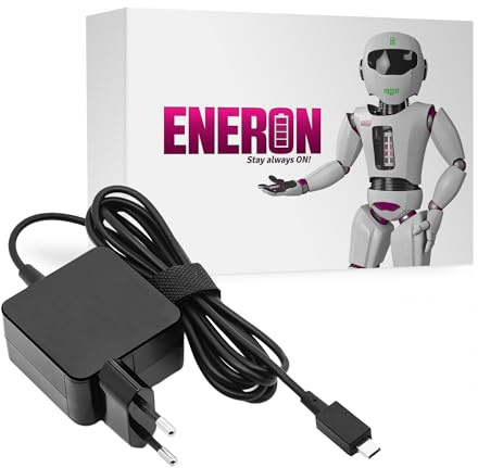 Eneron 33W 19V 1,75A Laptop Netzteil Ladekabel kompatibel mit Asus EeeBook E200HA X205TA E202SA X502T Transformer Book TP200SA, Ladegerät mit Rechteckigem Stecker
