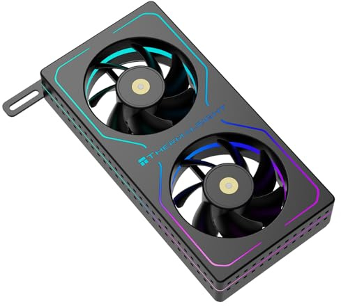 TR-Thermalright MC-2 ARGB Black Kühler für RAM, hochwertige leise RAM-Kühllösung, 20,17 dBA geringe Geräuschentwicklung, PWM-Steuerung, 5V ARGB-LED, maximierte Übertaktungsstabilität, Schwarz