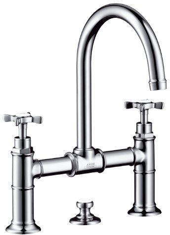 Hansgrohe 16510820 Axor Montreux Zweigriff Waschtisch Armatur DN 15, brushed nickel
