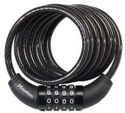 Master Lock Combination Cable Lock Resettable Steel Carded