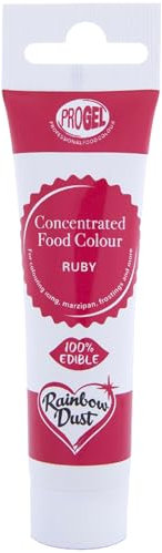Rainbow Dust ProGel Professional Food Colouring (Ruby Red, 25g)