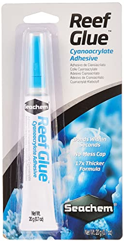 Seachem 67131150 Reef Glue Cyanoacrylate Gel Coral Frag Mounting, 20g