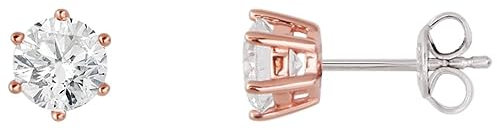 XENOX Ohrringe XS7214R Damen Ohrstecker Silver Circle rosé Sterling-Silber 925 Rose weiß Zirkonia