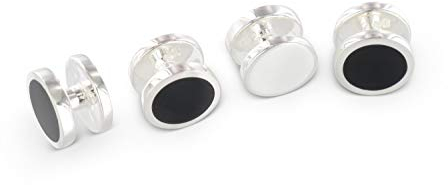 BROOKER Frackknöpfe/Smoking Knöpfe Silber Abalone