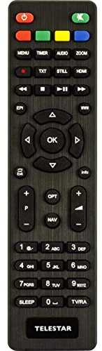 TELESTAR Fernbedienung – Original Ersatz-Fernbedienung für Receiver (digiHD TS 10, digiHD TS 11, DIGISTAR T2 IR, digiHD TT 5 IR UVM.)