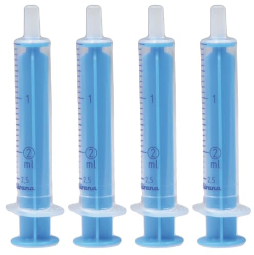 Chirana Einmalspritzen steril 2ml 5ml 10ml 20ml – Luer Ansatz – 2-teilig – Einzeln steril verpackt – ohne Nadel – verschiedene Mengen wählbar (100, 2 ml)