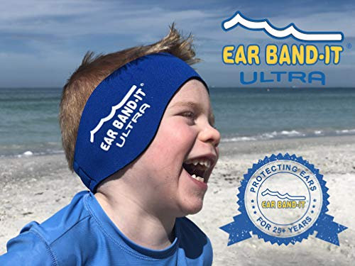 Ear Bandit Ultra Swimmers Stirnband (Blau, groß)