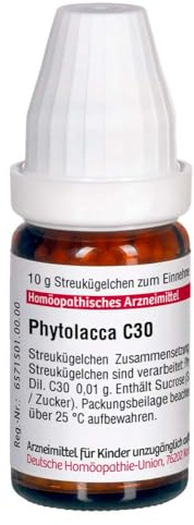 DHU Phytolacca C30 Streukügelchen, 10 g Globuli