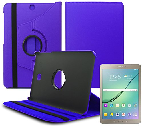 Samsung Galaxy Tab S2 9.7 sm-t810 360 grados giratoria piel sintética – Carcasa con función atril y función de dormir – Cover – Funda colorido de Gadget Giant®