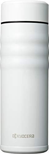 Kyocera MB-17S WH Travel Mug with Twist Top, Stainless Steel, Pearl White, 500ml