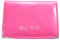 Lorenz Efecto Cuero Grano PU Bus Pase Funda Soporte con Cremallera Monedero - Rosa, Small