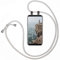 moex Handykette für Samsung Galaxy S8 Hülle mit Band abnehmbar, Handyhülle mit Kette zum Umhängen, Handyband Kordel Umhängehülle, Necklace Handy Umhängeband, Silber