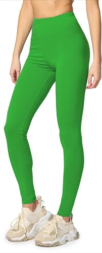 Merry Style Leggings Damen Baumwolle lang Blickdicht Sportleggings MS10-198 | Mittlere Bundhöhe, elastischer Bund, atmungsaktive Baumwolle, weich und hautfreundlich, für Alltag, Yoga, Sport und Freizeit