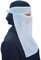Yaqeen Hijab Niqab Gesichtsschleier Jilbab Abaya Khimar Kopftuch Einteiler Islamischer Schal Ideal Madrassa Moschee Ramadan Eid Hochzeit Alltag, weiß, Einheitsgröße
