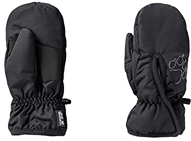 Jack Wolfskin Unisex Kinder EASY ENTRY MITTEN K Fingerhandschuhe, black, 92