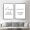 Muzimuzili Poster und Drucke „Always Kiss Me Good Night“, nordischer Stil, Kinderdekoration, Liebesgeschenk, Wandkunst, Bild, 50 x 70 cm, 2 Stück, ungerahmt
