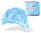 OneProtek - 100 Cuffie monouso TNT per capelli - Blu - Cuffia modello Plissè- Copricapo usa e getta non tessuto traspirante