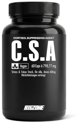 Big Zone C.S.A. - SENSORIL® Extrakt aus Ashwagandha - natürliches Adaptogen bei Stress (60 Kapseln)
