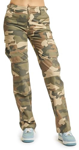 Brandit Women BDU Ripstop Pants, color: light woodland, size: 32