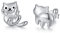 Katze Ohrringe 925er Sterling Silber Niedlich Tier Ohrstecker Katze Schmuck Geschenke für Frauen Mädchen
