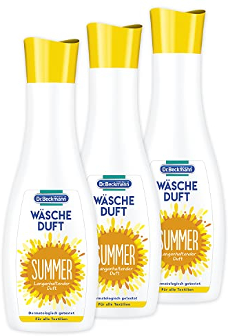 Dr. Beckmann Parfum de linge Summer | Pour un parfum frais et durable | Sans adoucissant et convient à tous les textiles | 3 x 250 ml