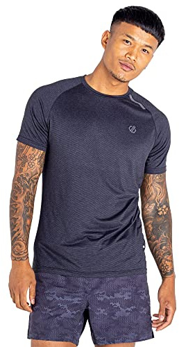 Dare 2b Persist Tee Herren Workout Gim and Running T-Shirt Q-Wic Plus leichtes Gewebe mit geruchsabweisenden und reflektierenden Druckdetails - Sport T-Shirt
