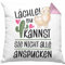 Trendation Lächle Du Kannst Sie Nicht Alle Anspucken Kissen mit Füllung 40x40 Llama Lama Alpaka mit Spruch Lustige Kissen mit Füllung 40x40 (Rosa)