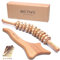 BICTIVE® Faszienrolle Holz und Lymphdrainage Massagegerät aus Buchenholz für Körpermassage. Massage Holz, Maderotherapie Massageroller für Beine, Cellulite un Rücken. Faszienstab Anti Cellulite