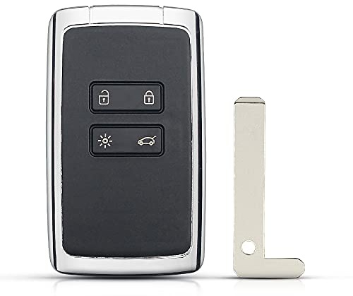 4 Boutons Coque pour Renault Megane 4 Talisman 5 Espace 5 Kadjar | pour Renault Coque pour Clé Sportage étui Key Shell Remplacement Clé De Voiture Shell