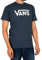 Vans Herren Classic Drop V T-Shirt, Indigo-Marshmallow, L