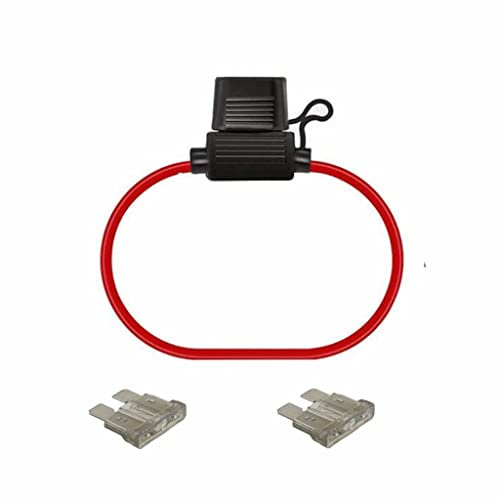 Movilideas 1 porte-fusible pour voiture aérienne résistant à l'eau avec 2 fusibles de 2 ampères.
