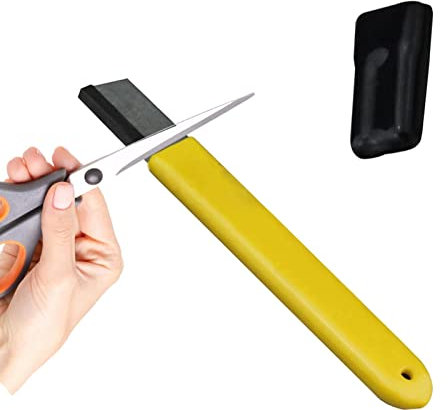 HAMAGI Affilacoltelli per Attrezzi da Giardino,Affilatrice Strumento Forbici Strumento Affilacoltelli Potatore | Affilatore Tascabile per Attrezzi da Giardino con Design Universale Veloce