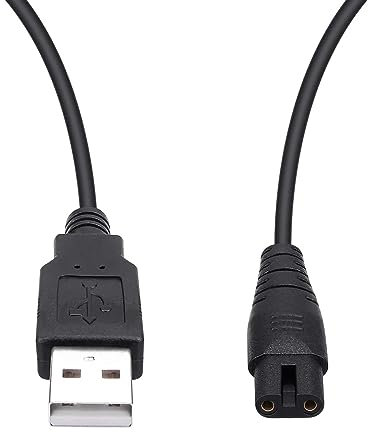 USB Charging Cable for Nicwell, Fairywill, Aquasonic, MOSPRO, Nicefeel, Zerhunt, Oralfree, Waterfloss, Tovendor, Hangsun, Initio, McNaval , Cremax and USB Charging Cord Replacement Parts ( Black)…